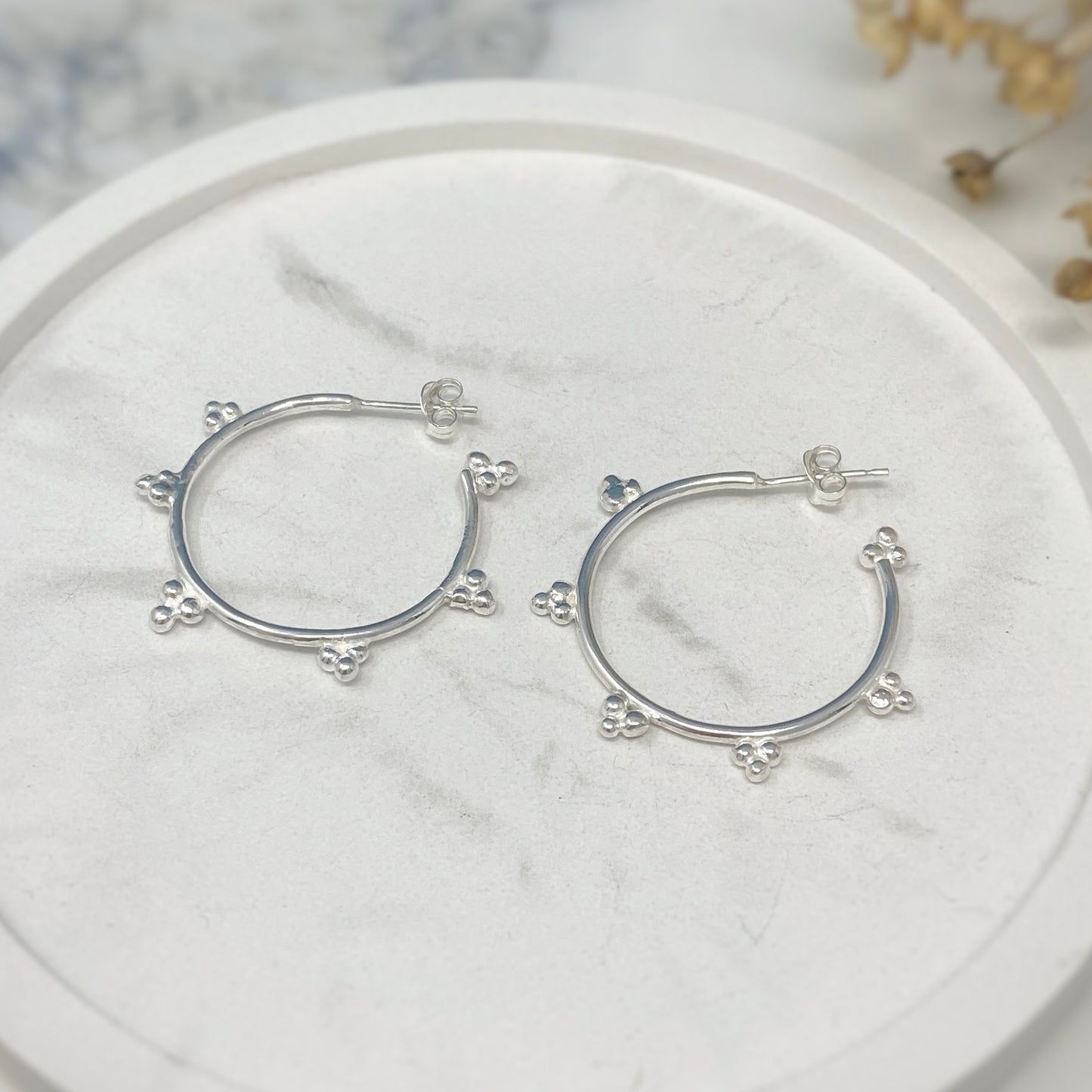 Sunbeam Hoop Earrings - Medium