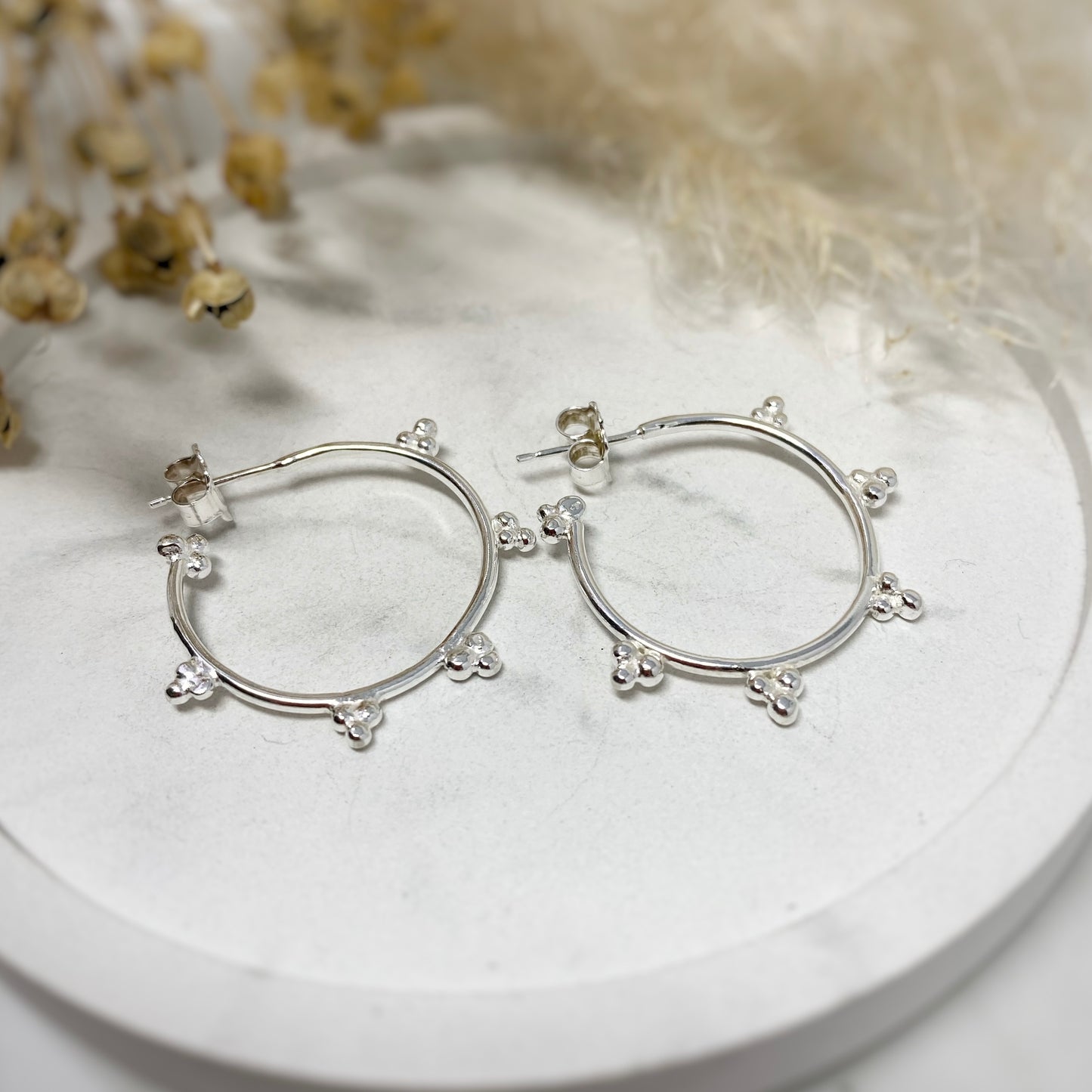 Sunbeam Hoop Earrings - Medium