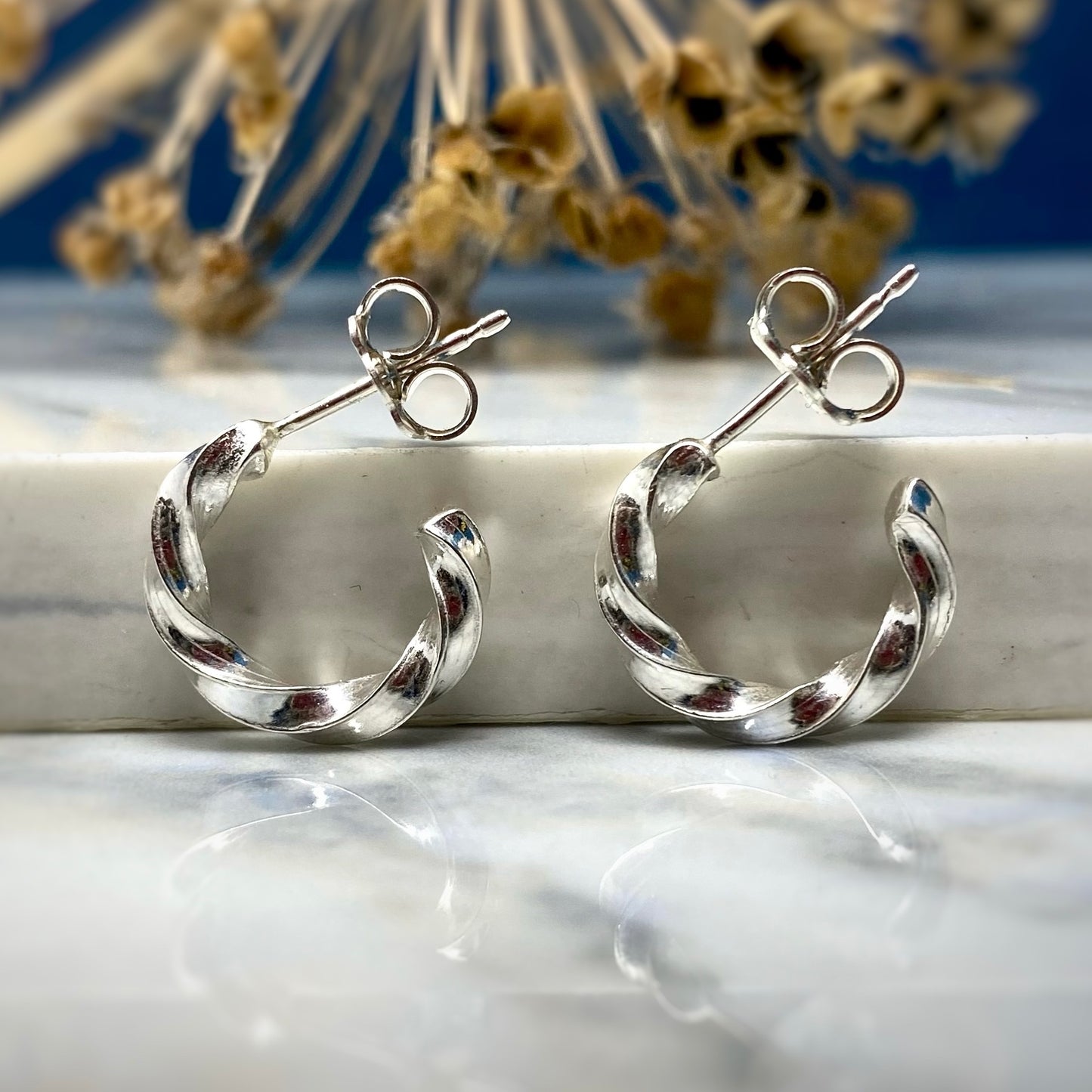 Chunky Twist Hoops - Mini