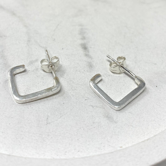 Square Deia Hoop Earrings