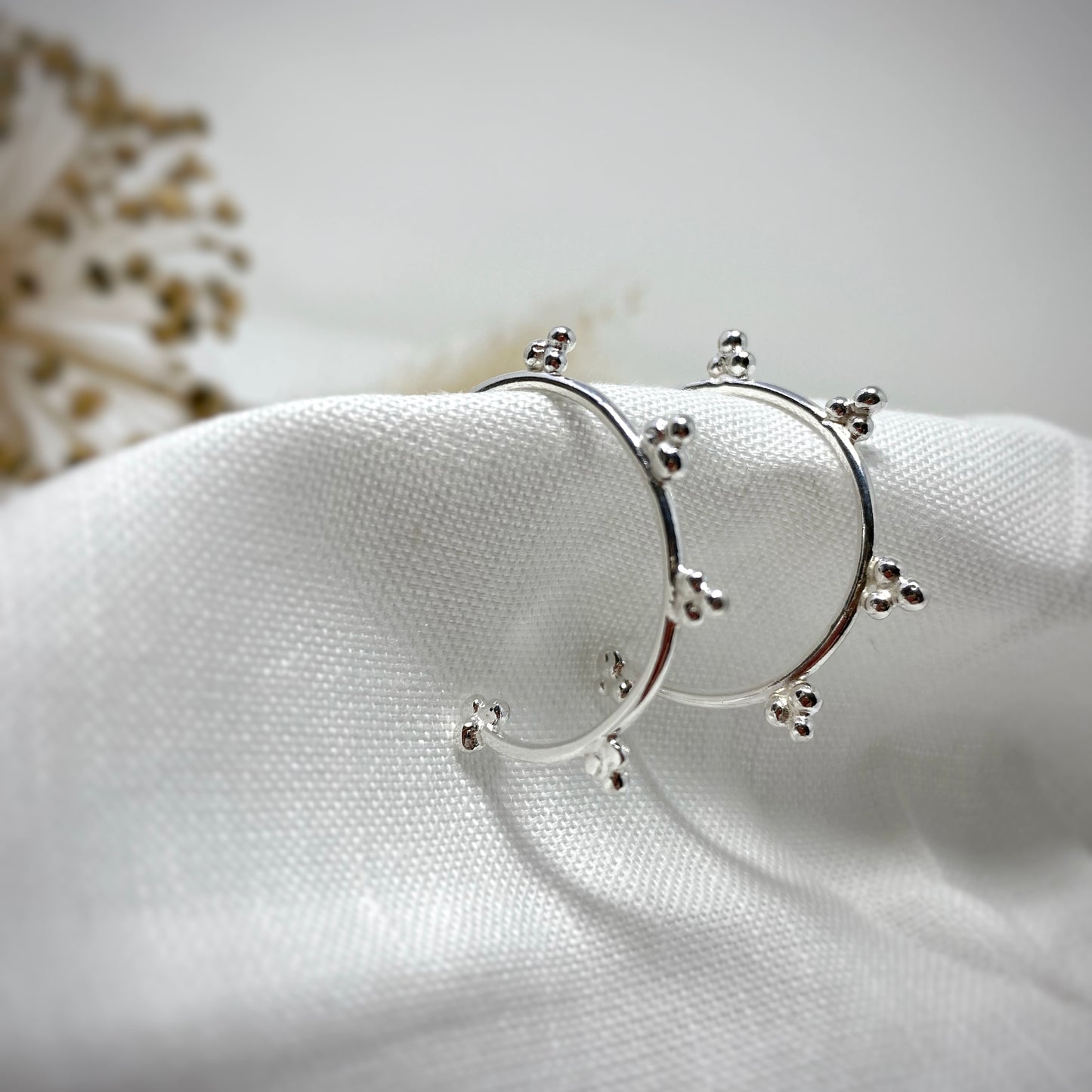 Sunbeam Hoop Earrings - Medium