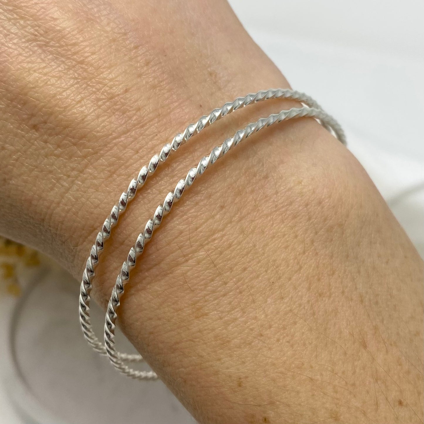 Dainty Twist Bangle