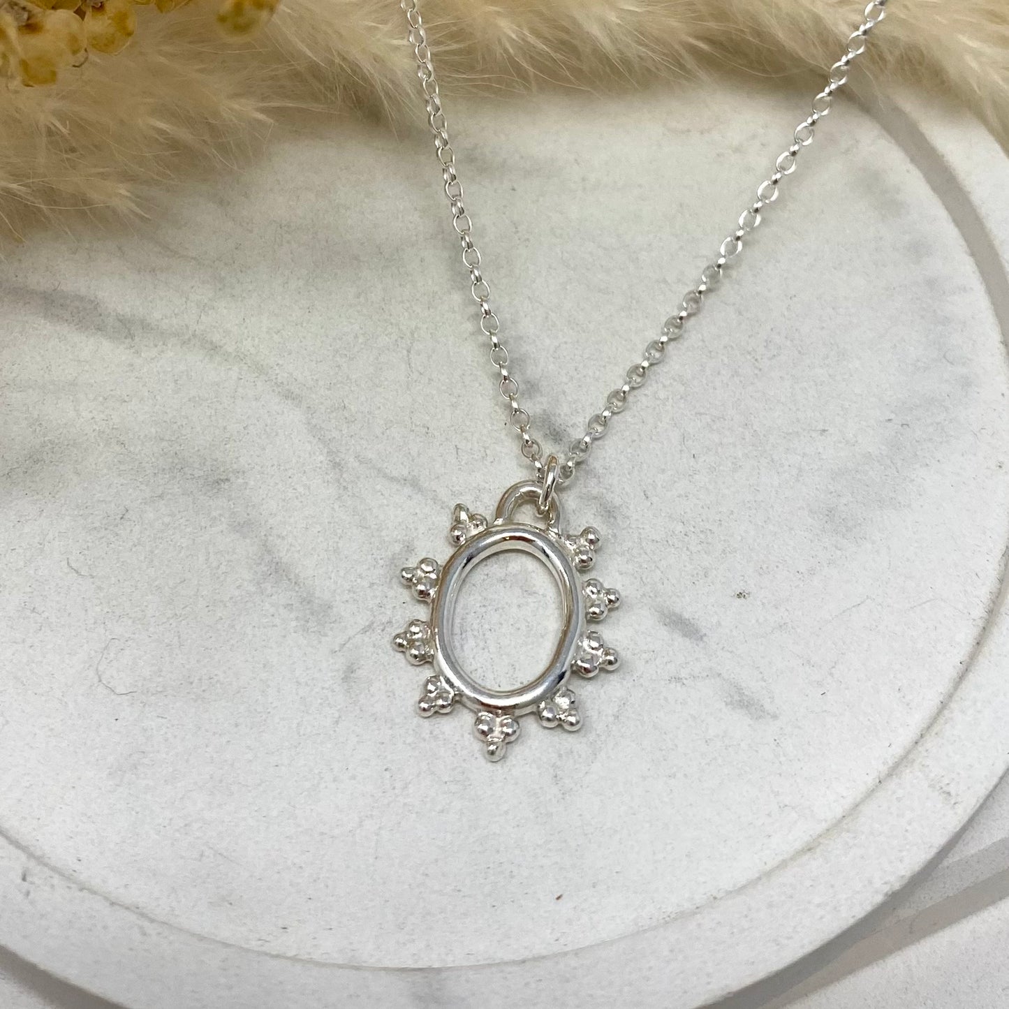 Mini Oval Sunbeam Pendant