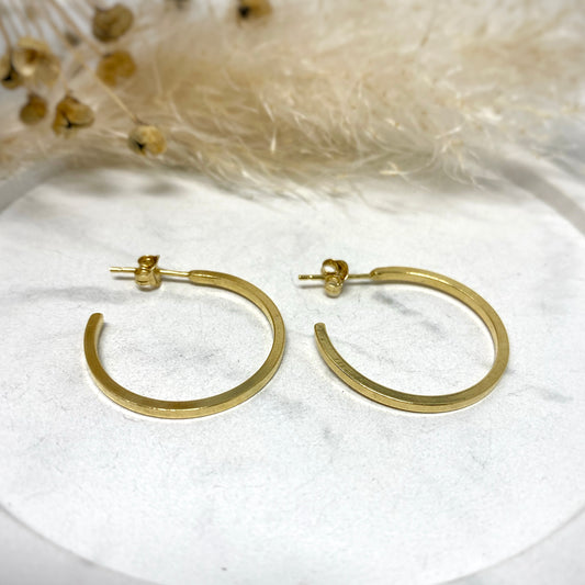 Gold Vermeil - Luna Hoops