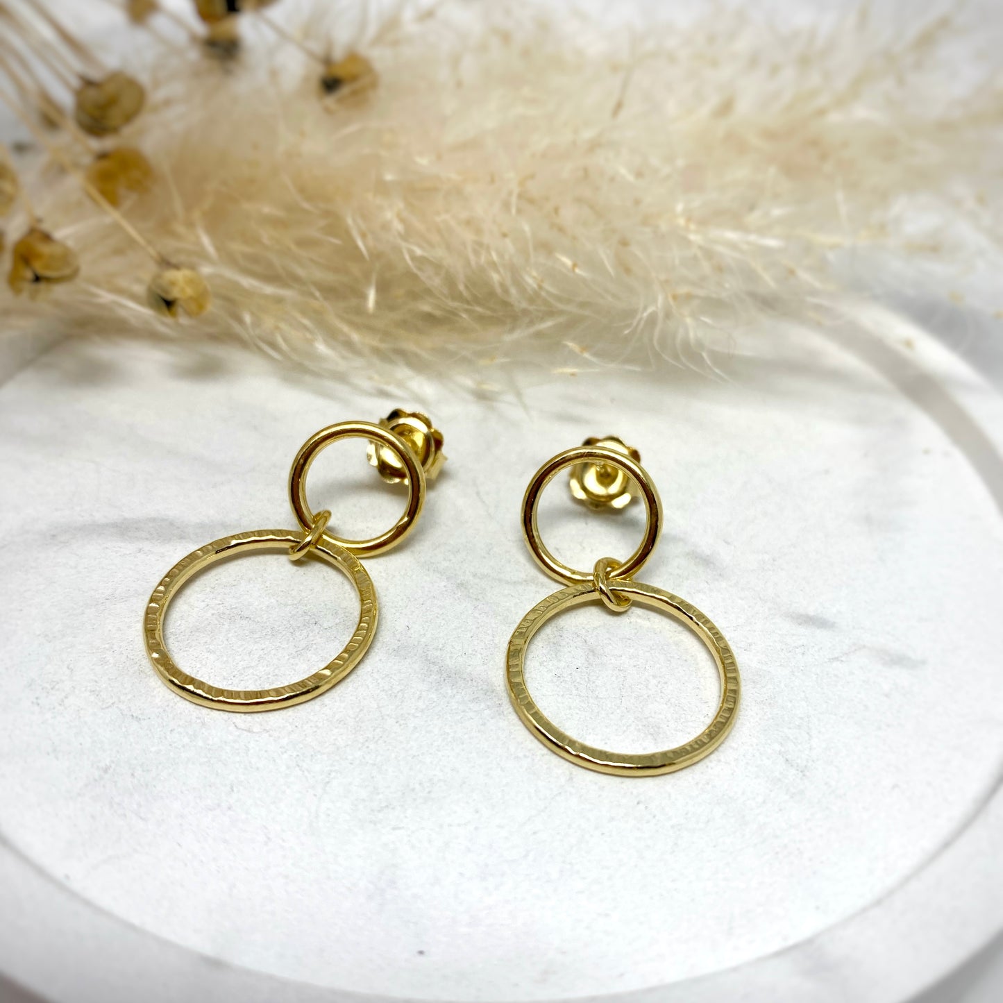 Gold Vermeil Duo Orbit Earrings