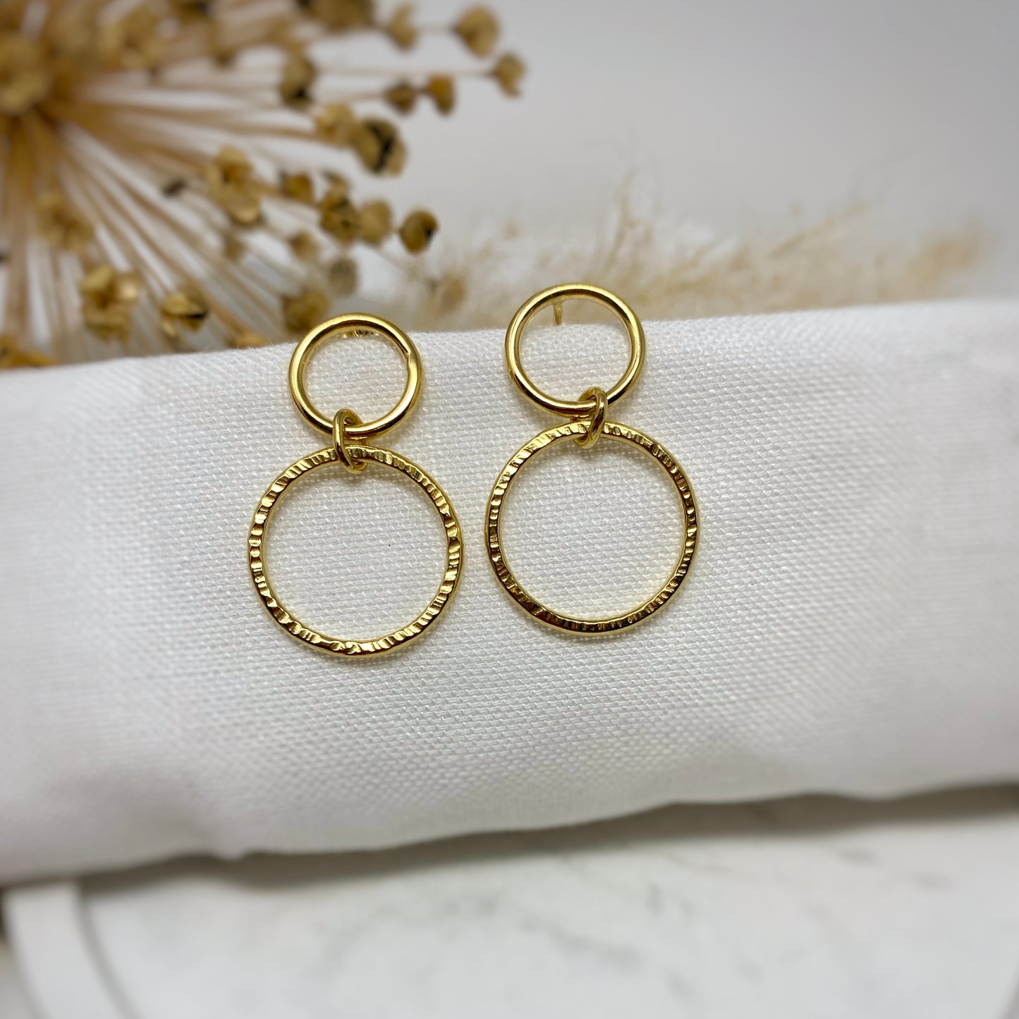 Gold Vermeil Duo Orbit Earrings